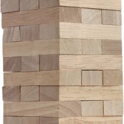 hasbro gaming Jenga Mini Game, Hardwood Blocks, Stacking Tower Game for Kids Ages 6 and Up, 1 or More Players Strategy & War Board Game image 3