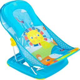 Baby bather for todler, foldable 3 position adjustable , washable soft mesh seat Baby Bath Seat-image-73