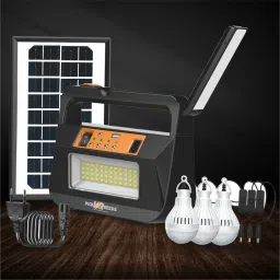 Emergency Torch Lamp Rechargeable Solar Inverter With 3 Individual 6V Led Bulbs Torch-12