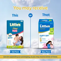 little's Comfy Baby Pants Diapers with Wetness Indicator and 12 hours Absorption | Small | 42 Count - S image 5