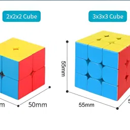 m-alive Puzzle Brain Triger 2x2 3x3 Cube Rubikers Rubik Combo Deal Set of 2 image 2