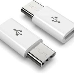 tshientt Micro USB Type-B Female to USB 3.1 Type-C Male Converter Adapter Connector Data Syncing and Charging Adapter (Pack of 2) image 1