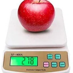 silverwyn Digital 1Gram-10 Kg Weight Scale Lcd Kitchen Weight Scale Machine Measure for measuring fruits,shop,Food,Vegetable,vajan,offer,kata,weight machine Weighing Scale for grocery,kata,taraju,shop,computer kata,tarazu,jewellery,sabzi, Weighing scale (White) (adaptor included) Weighing Scale (White) Weighing Scale image 2