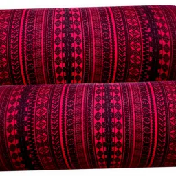Round Bolster Microfibre Abstract Cushion Pack of 2-image-70
