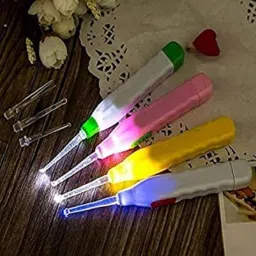 3Pcs Baby Ear Wax Cleaner LED Light Ear Cleaning Earpick Earwax-1