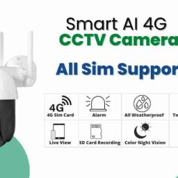 ApnaCam 4G 5MP PTZ Sim Camera with Live View Two Way Intercomm IP 66 Support SD/SIM Card Security Camera image 5