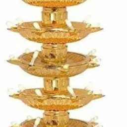DIKANSHA 5 Layer Electric Diya Deepak Light Lamp LED Light for Home Temple Decor-30 deep Table Lamp-picture-19