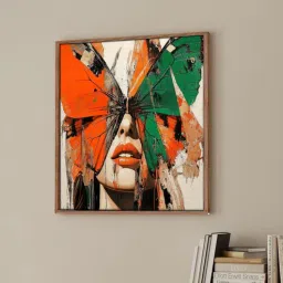 art street 23 Inches Butterfly Canvas Framed Wall Art Printed Pinting-picture-4