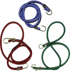 Multipurpose Round Bungee Cord Luggage Elastic 7 Feet Rope Pack of 3 pc Multicolor-image-54