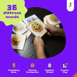color pencil Moodzy Emotional Flashcards - 36 Cards in a Box | Learn Feelings Identification image 3