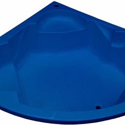 Ambassador 5 Feet Acrylic Corner Bathtub - Alpine Blue Ambassador Undermount Bathtub-image-4
