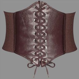 Women Casual, Formal, Party Brown Artificial Leather Belt-image-12