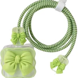 RidivishN FLower 18w-20w IPhone Charger Case 3D Design.. Cable Protector-image-35