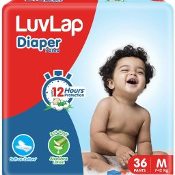 Baby Diaper Pants Medium Size, with Aloe Vera Lotion, 36\Pack (Pack of 1) - M-image-76