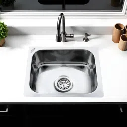 18x16x8 Premium Stainless Steel – Square Single Bowl Kitchen Sink | 16x18x8 Inches Kitchen Sink Vessel Sink-image-33