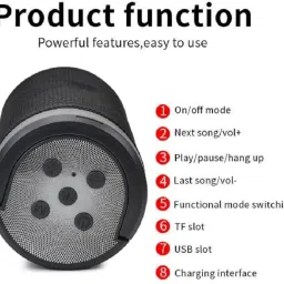 hybite Bluetooth Speaker with Powerful Voice and deep bass for Mobile Phone, Laptop etc 10 W Bluetooth Party Speaker image 2
