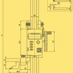 vth Precision High Quality Digital Height Gauge 12" 0-300mm Range Precision High Quality Digital Height Gauge 12" 0-300mm Range Digital Caliper image 5