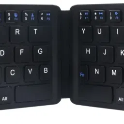 Portronics POR-973 Chicklet Foldable QWERTY Keyboard, Mini Pocket Sized, Rechargeable Wireless Handheld Multi-device Keyboard Compatible with Desktop, Laptop, Tablet, iPad, Mac One Touch Connect Button, for iOS, Android and Windows Tabs, Smartphones-73