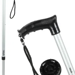 New Design with Extra Strength - Silver Walking Stick-image-29