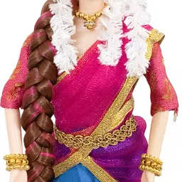 Meenakshi | South Indian traditional barbie doll | Fully Foldable |-image-2