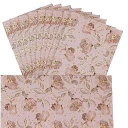 lifafewala Digital Print Small Flower Design Shagun Envelopes in Matt Finish| Pack of 10 Envelopes image 2