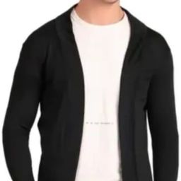 Men Jacket Style Full Sleeve Black Shrug-image-24