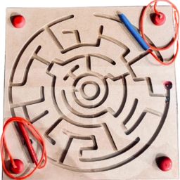 Magnetic Maze - Wooden Montessori Puzzle Game for Kids | Magnetic Pen Maze-18