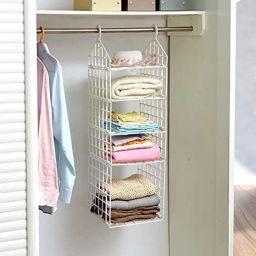 5 Layer Folding Clothes Storage Racks Hanging Organizer Storage Racks Regular Organizer, Closet Organizer-8