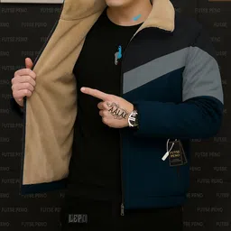 futse peno Men Colorblock Casual Jacket-picture-9