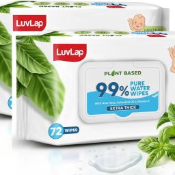 Plant Based 99% Pure Water Extra Thick Unscented Baby Wipes, 72s-image-95