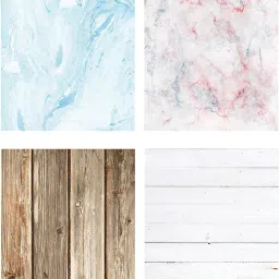 Flat Lay Flatlay Tabletop Photography Backdrop Background for Food, Jewelry, Cosmetics, Small Product, Photo Pros and More, (Set N) 56 * 88 cm 300 gsm Canvas Paper-24