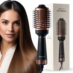 MakeMeeBold Hot air Brush 1.O Hot Air Brush 1.O| 2-in-1 Hair Dryer & Straightener with 3 Temp Settings Hair Straightener-image-37