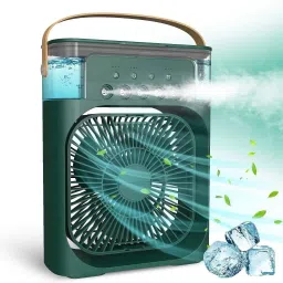Rhobos Portable Air Cooler Fan for Home Kitchen Office, Spray Fan USB Air Cooler 7 LED Lights, 3 Spray Mode USB Air Cooler-image-70