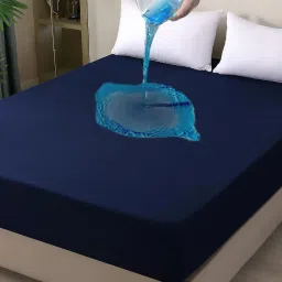 Elastic Strap Double Size Waterproof Mattress Cover-picture-0