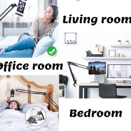Wanzhow New Arrival Overhead Tripod Camera Stand 360° Mobile Holder Cell Phone Stand Tripod, Tripod Clamp, Tripod Bracket, Monopod, Tripod Ball Head image 2
