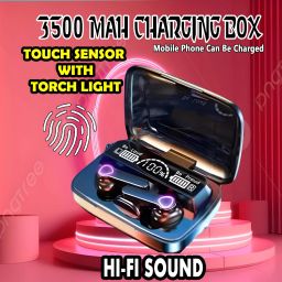 crecro M19 bluetooth earbuds headset wireless earphone 5.3 LED Display M10 Q188 Smart Headphones-18