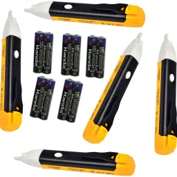 Voltage Tester (2) Battery And Wire Tape.to check all Cables Cords & Wires Analog Multi meter (Black 4000 Counts)New Arrival With Buzzer + Led Flash Light Volt Alert 1AC-D 90-1000 VAC Voltage Tester Voltage Meter Non Contact Electric Voltage Power Detector Electrical Testing Pen Tester Multi meter Induction Test Pencil Analog Voltage Tester Digital Voltage Tester(Pack of 5) Analog Voltage Tester-2