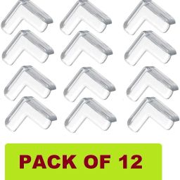 Baby Safety, Proofing V Shape Silicone Corner Guard Edge Protectors (12 Pcs)-image-54