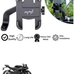 Universal Bike Holder Verson 2.0 Metal Body 360 Rotating Mirror for Motorcycle Bike Mobile Holder-image-20