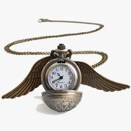 Mubco Harry Potter Golden Snitch Ball Pendant Pocket Watch |Quartz Analog Watch |Gift HP_B7708 Metal Metal Pocket Watch Chain-image-47