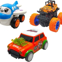 vaniha Unbreakable Four-Wheel Drive Friction Powered Diecast Toy Set-D72-picture-8