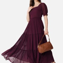 Solid Georgette Stitched Anarkali Gown-image-81