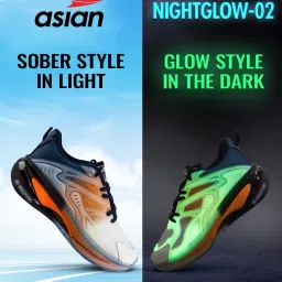 Glow in the Dark sneakers Technology with Memory Foam insole - Nightglow-02 Running Shoes For Men-picture-8