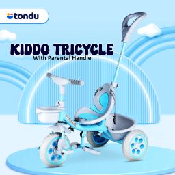 Plug N Play Kids/Baby Tricycle with Seat Belt and Parental Control 12 T (inch) Road Cycle-10