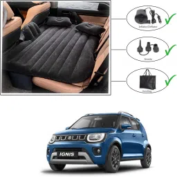 ™ Car Inflatable Bed with Two Air Pillows with Pump Kit for Ignis -P52 Car Inflatable Bed-image-12