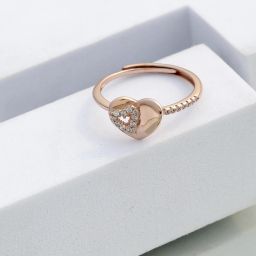 Amouré Eclat Silver Ring Sterling Silver Cubic Zirconia Sterling Silver Plated Ring-image-10