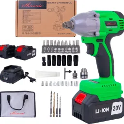 20V Li-Ion 4.0 AH 2-Battery With 430NM Torque And 3000RPM Cordless Impact Wrench-18
