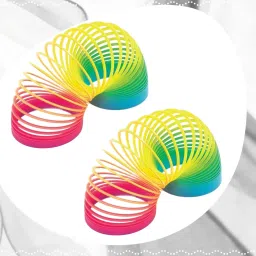 Rainbow Spring Magic Spring Gag Toy for kids (Packof 2pcs)-L257 Slinky Magic Spring Gag Toy-image-61