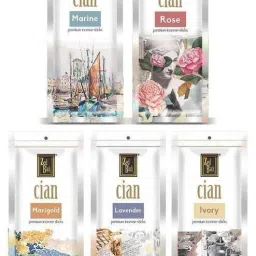 Cian Incense Stick (Pack of 5) 5Fragrances - Marine,Rose,Marigold,Lavender,Ivory Fresh, Scented-2