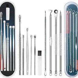 Blackhead Remover Needle + Earwax Remover Kit | Stainless Steel |-image-1